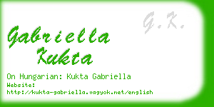 gabriella kukta business card
